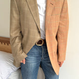 Gorgeous beige and pink silk and light wool weave