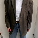 Contrasted blazer in green tones