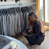 Stunning adjustable open back blazer