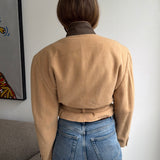 Belted blazer in Camel