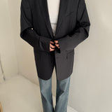 Stunning Ermenegildo Zegna grey pinstriped blazer