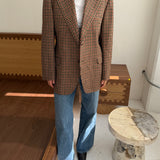 Stunning blazer in big red houndstooth