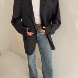 Stunning Ermenegildo Zegna grey pinstriped blazer