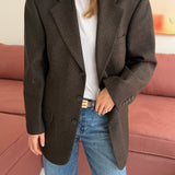 Vintage Oscar de la Renta green checkered blazer