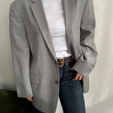 Light grey wool blazer