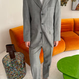 Stunning vintage YSL suit in grey