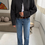 Bomber jacket in plaid