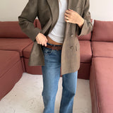 Ralph Lauren double-breasted blazer in plaid