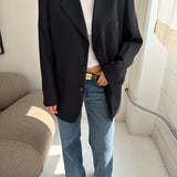 Navy pinstriped Dior blazer
