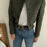 Green textured bomber jacket