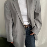 Light grey wool blazer