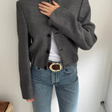 Black and grey toned bomber