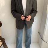 Dusty green contrasted blazer