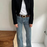 Bomber jacket in black wool