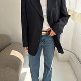 Navy pinstriped Dior blazer