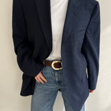 Stunning blue toned contrasted blazer