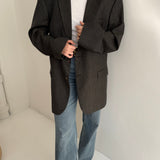 Dark green and grey speckered houndstooth blazer