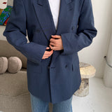 Blue double breasted blazer