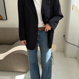 Solid navy Dior blazer