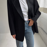 Black tuxedo blazer