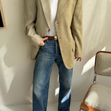 Two toned blazer in pastel green