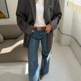 Solid grey blazer