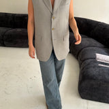 Stunning pale grey vest