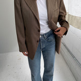 Stunning blazer in pale brown