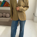 Contrasted blazer in green tones (Express shipping)