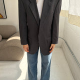 Vintage Burberry blazer in grey striped