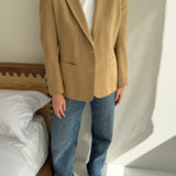 Camel fitted blazer