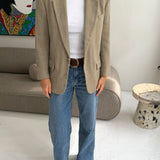 Beautiful vintage taupe textured Dior blazer