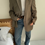 Softest blazer in brown tones