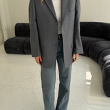 Grey plaid Dior blazer
