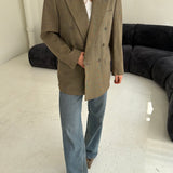 Double breasted vintage Dior khaki blazer