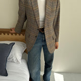 Stunning retro blazer in plaid