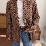 Stunning blazer in big red houndstooth