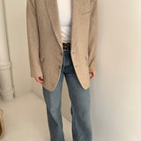 Pale structured blazer