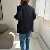 Navy pinstriped Dior blazer