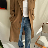 Stunning heavy wool caramel coat