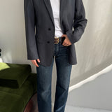 Grey blazer in light wool