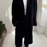 Black wool coat