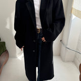 Black wool coat
