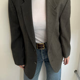 Dusty green contrasted blazer