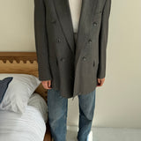 Grey button back blazer