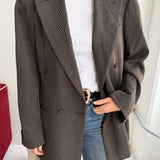 Stunning double-breasted Armani blazer in brown