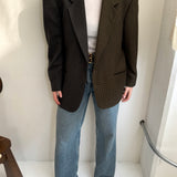 Green speckered contrasted toned blazer