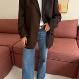 Contrasted blazer in Green speckered mix (Express Shipping)