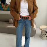 Stunning cashmere caramel blazer