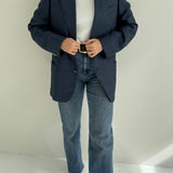 Beautiful blue plaid blazer